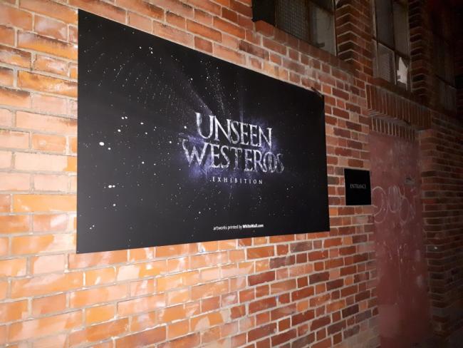 Unseen Westeros Exhibition Entrance