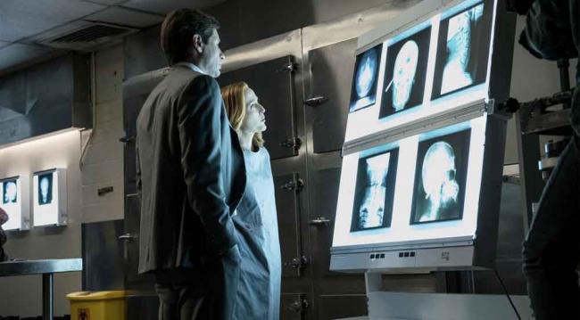Scully und Mulder in Akte X 10.02 "Founder's Mutation"