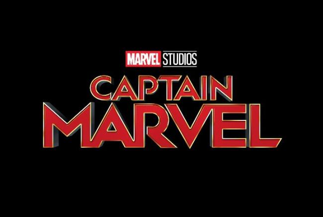 Schriftzug-Logo zu Marvels Captain Marvel