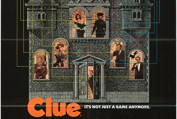Ausschnitt vom Poster zum Film Clue aus dem Jahr 1985
