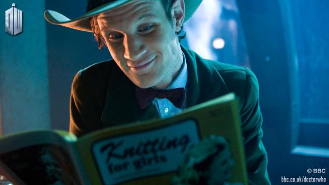 Doctor Who - Eleventh Doctor reading a book
