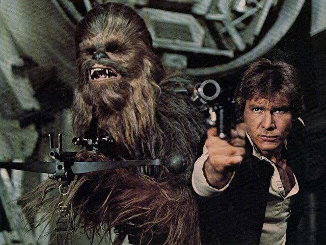 Chewbacca und Han Solo