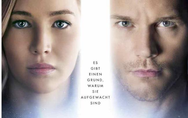 Poster zu Passengers (2017) mit Chris Pratt und Jennifer Lawrence