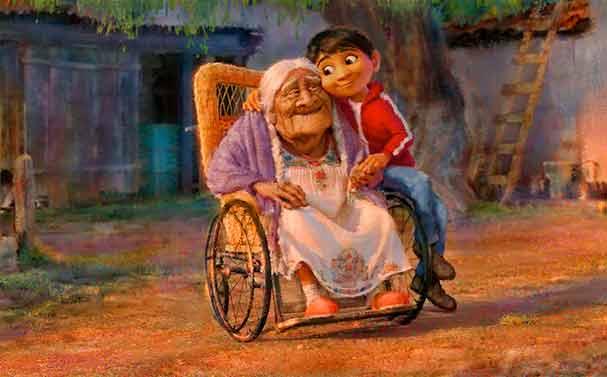 Konzeptillustration des Pixar-Films Coco