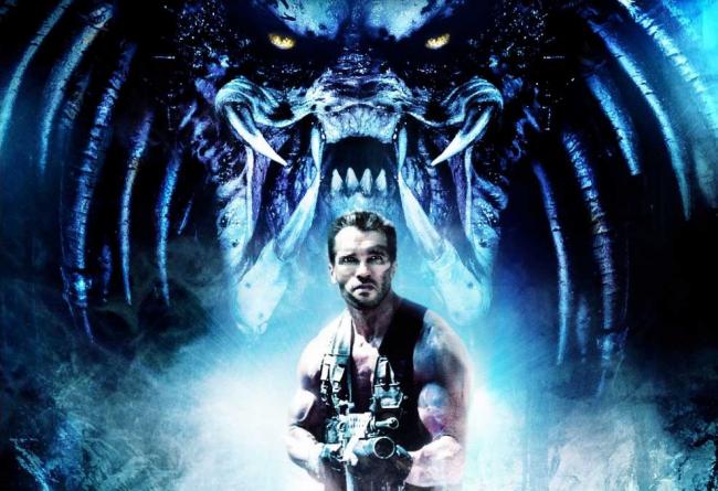 Arnold Schwarzenegger in Predator (Blu-ray-Cover)