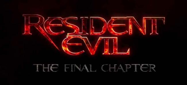 Resident Evil: The Final Chapter Logo Resident Evil: The Final Chapter Logo