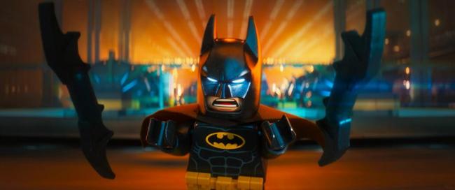 Batman mit seinen Waffen in The Lego Batman Movie