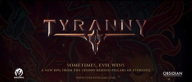 Tyranny Trailer E3 2016 Logo Still