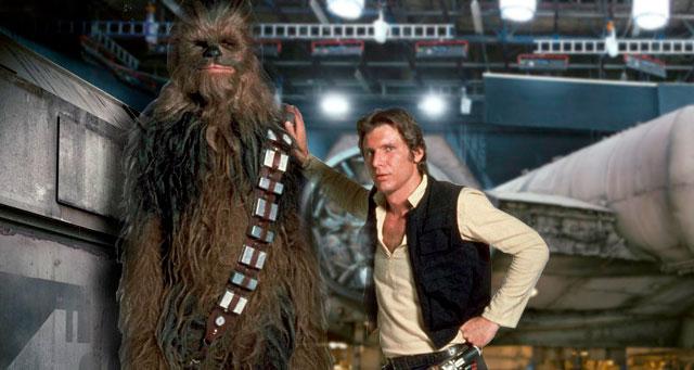 Chewbacca und Han Solo