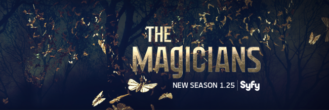 Schriftlogo der Syfy-Serie The Magicians Schriftlogo der Syfy-Serie The Magicians