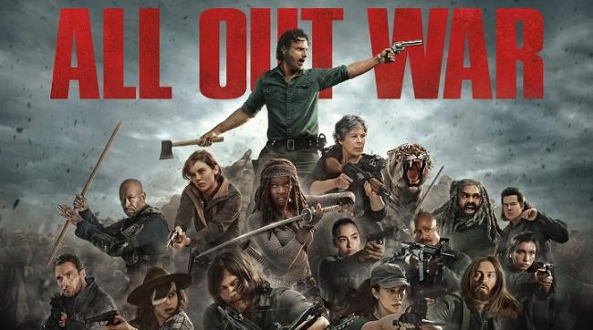 All out War - Key-Art Banner für Staffel 8 von The Walking Dead