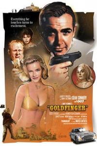 Filmposter James Bond 007 - Goldfinger