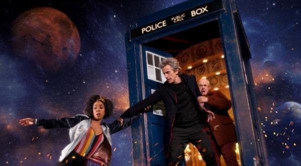 Billy, Twelve und Nardol auf dem Promobild zu Doctor Who Staffel 10 Header