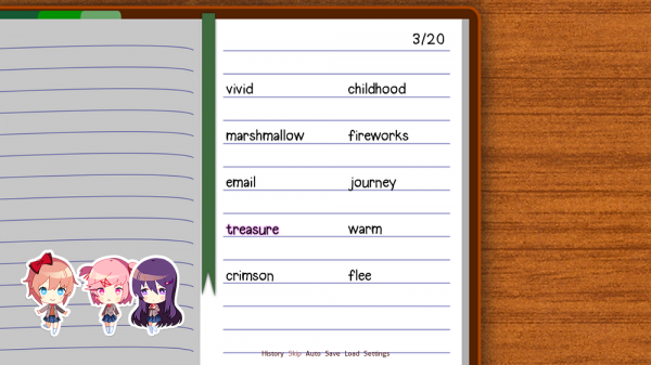 Doki Doki Literature Club! Minigame