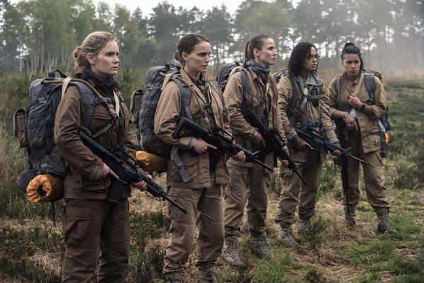 Jennifer Jason Leigh,Tessa Thompson, Gina Rodriguez, Tuva Novotny und Natalie Portman in Annihilation