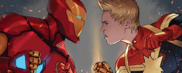 Civil War Iron Man Captain Marvel