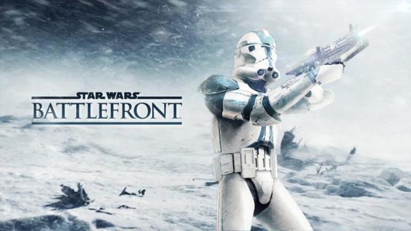 Stormtrooper vor schneebedeckter Landschaft