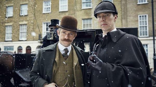 Martin Freeman und Benedict Cumberbatch in Sherlock