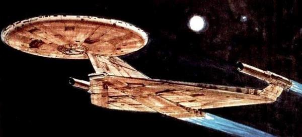 Konzeptzeichnung von Ralph McQuarrie zu "Star Trek: Planet of the Titans"
