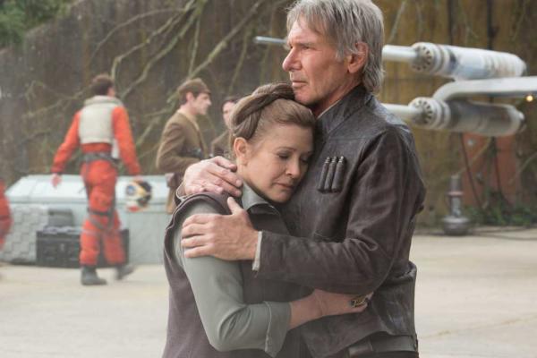 Leia (Carrie Fisher) & Han Solo (Harrison Ford)