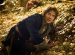 Bilbo hockt auf Smaugs Gold Der Hobbit; Smaugs Einöde, Bibo auf dem Goldhaufen
