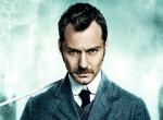 Jude Law auf dem Poster zu Sherlock Holmes