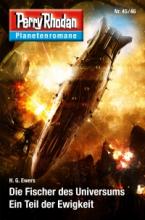 Perry Rhodan Planetenroman 45/46, H.G. Ewers, Rezension, Titelbild Perry Rhodan Planetenroman 45/46, H.G. Ewers, Rezension, Titelbild