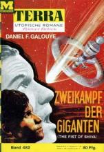 Terra 482, Zweikampf der Giganten, Titelbild, Rezension Terra 482, Zweikampf der Giganten, Titelbild, Rezension
